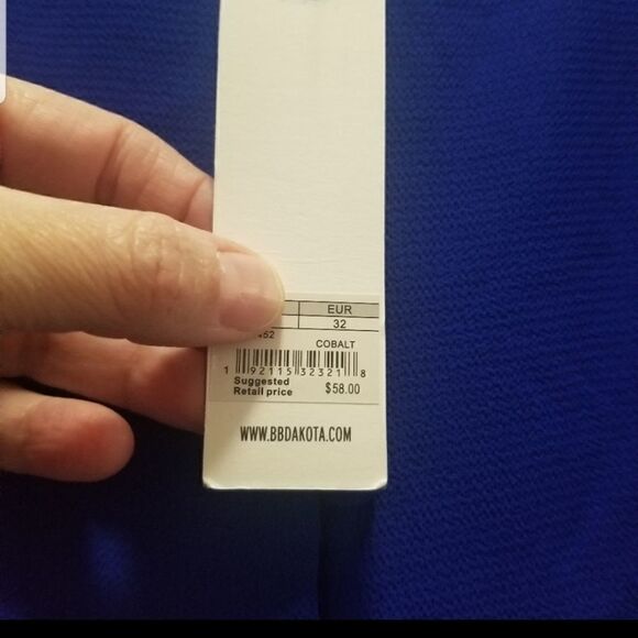 NWT BB DAKOTA COLBALT TANK SZ. XS - Picture 4 of 5